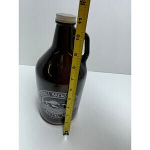 Denali Brewing Growler Talkeetna Alaska 64 Oz Brown Jug With Cap Empty